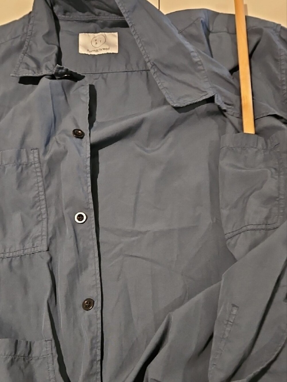 Casual Unisex Cotton Poplin Work Pocket Shirt Jacket0041 - Picture 8 of 11